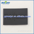 Hottest selling black real leather label patch emboss logo on promotion